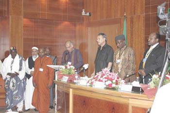 Ifapa meeting in Libya on August 2007 - multi religious blessing.jpg